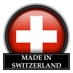 Made in button - Switzerland