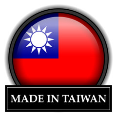 Made in button - Taiwan