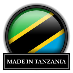 Obraz premium Made in button - Tanzania