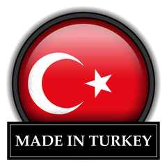 Obraz premium Made in button - Turkey