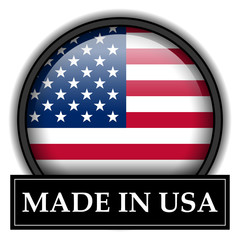 Made in button - USA
