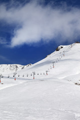 Chair-lift and ski slope