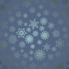 Christmas background with snowflakes