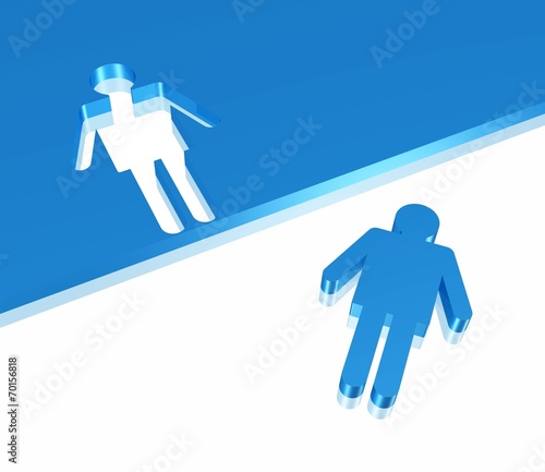 "Mensch - nach Schablone geformt - ausgeschnitten" Stockfotos und