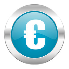 euro internet blue icon