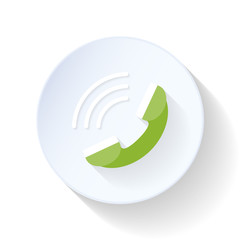 Handset flat icon