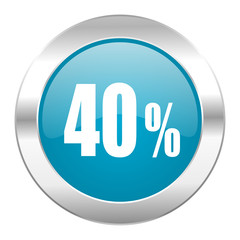 40 percent internet icon