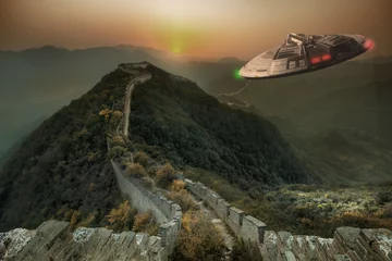 Fotobehang UFO in China © PRUSSIA ART