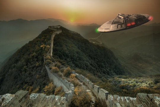Fototapeta UFO in China