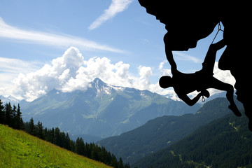 Kletterer im Zillertal - Alpen