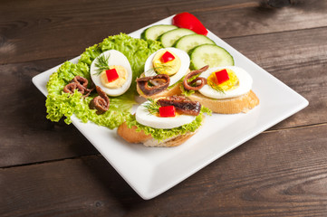 Crostini with anchovy