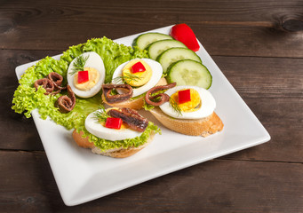 Crostini with anchovy