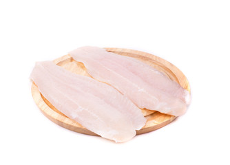 Fresh fillet of pangasius.