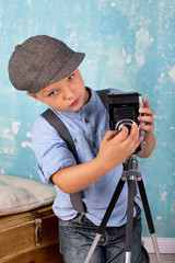 Hobbyfotograf im Retrostyle