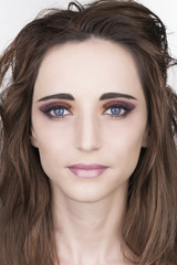 Obraz premium close up of a face with make up