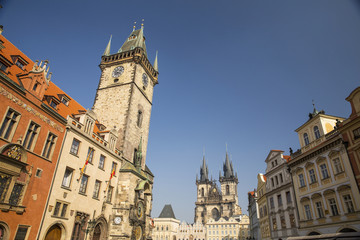 Fototapeta na wymiar fort and towers in Prague