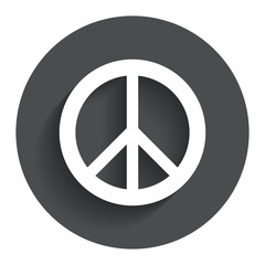 Peace sign icon. Hope symbol