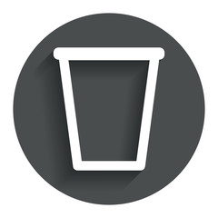 Recycle bin sign icon. Bin symbol.