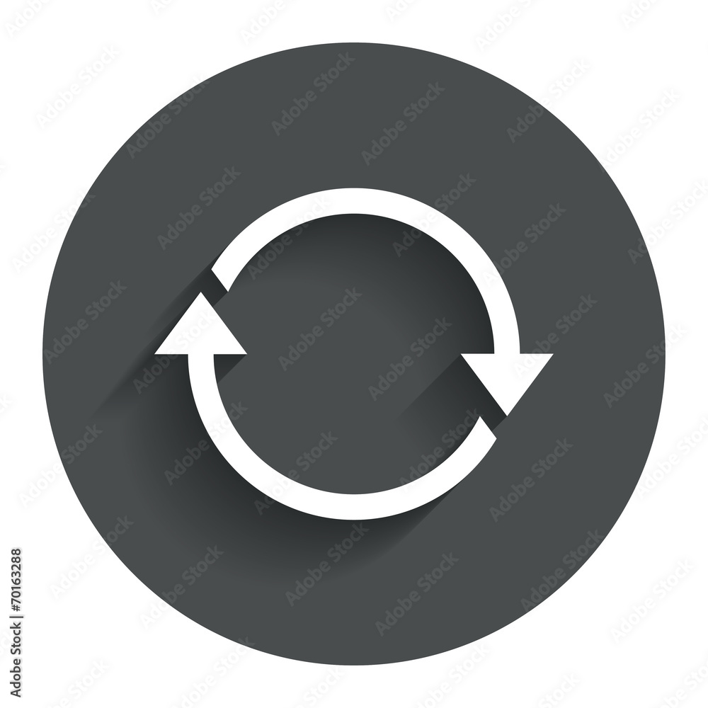 Poster rotation icon. repeat symbol. refresh sign.