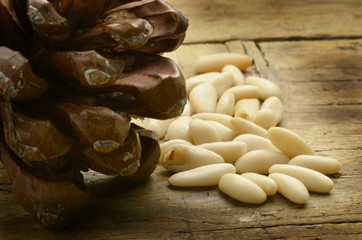 Pine nut Pinienkern Pinolo Pignon de pin Кедровый орех