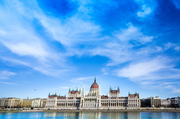 Fototapeta premium building of Parliament in Budapest, Hungary