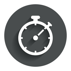 Timer sign icon. Stopwatch symbol.