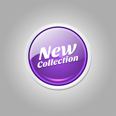 New Collection Glossy Shiny Circular Vector Button