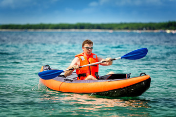 kayak on the sea - 70165264