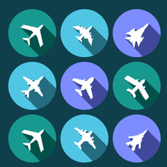 icons of airplanes