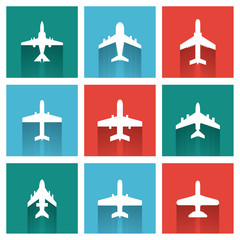 icons of airplanes