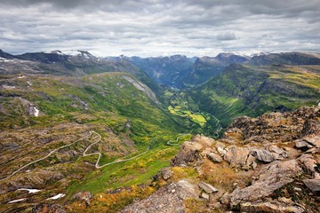 Fototapeta na wymiar Norwegia , krajobraz wiejski