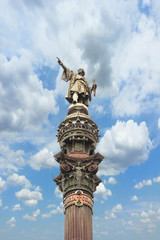 Fototapeta na wymiar Colon statue in Barcelona