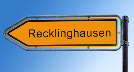 Strassenschild 7  Recklinghausen