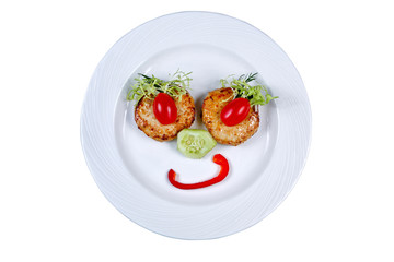 Cutlet with vegetables