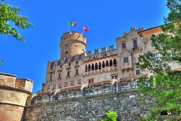 Castello del Buonconsiglio Trento - obrazy, fototapety, plakaty
