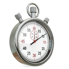 3d Stopwatch, time concept