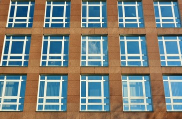 Fototapeta premium Glass facade of modern office building