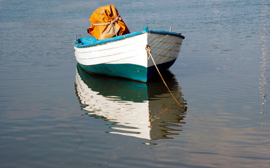 Traditional fishing boat at Halkidik peninsula  Greece