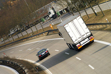 Naklejka premium Auf der Überholspur