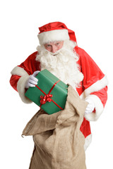 Weihnachtsmann bringt Geschenke