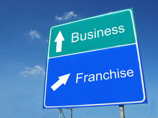 Business-Franchise road sign