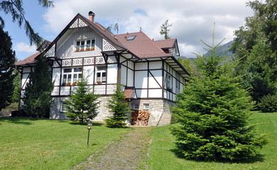traditional building in the mountains, Slovakia, Europe