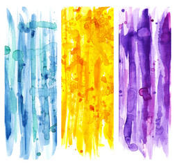 Lines and drops watercolor design