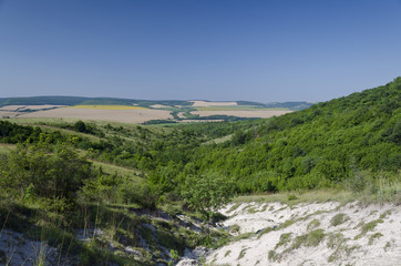 Green fields - Beautiful village landscape in northern Bulgaria