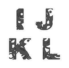 abstract alphabet letters