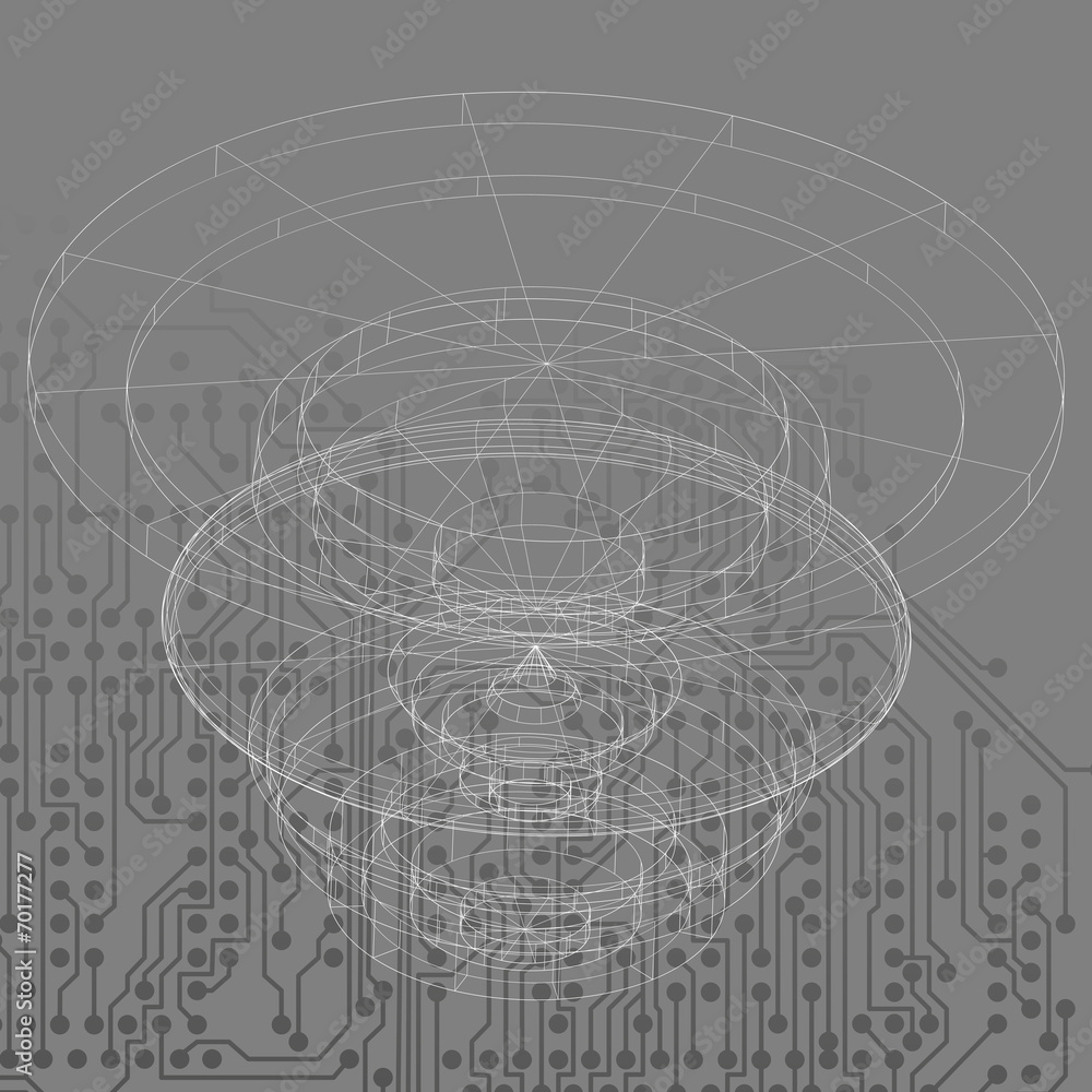 Poster conceptual vector design template. abstract background vector