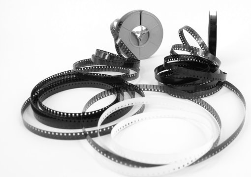 old 8mm cine film and reels