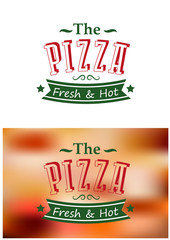 Italian pizza poster