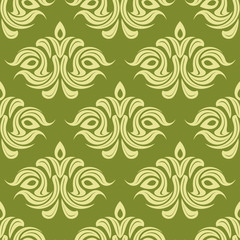 Persian paisley seamless floral pattern