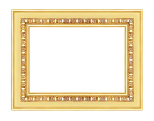 picture frame ancient vintage isolated on white background